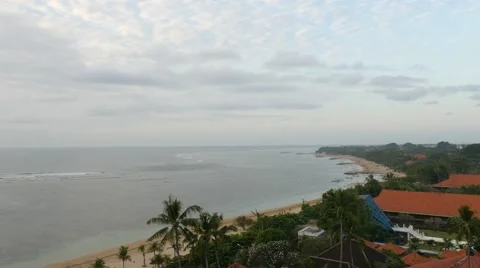 Panoramic view of beach in Bali Stock-Footage 68637185