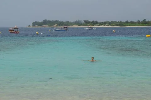 Panoramic view of beach  Stock Photos