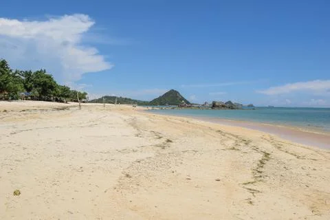 Panoramic view from beach  Stock Photos