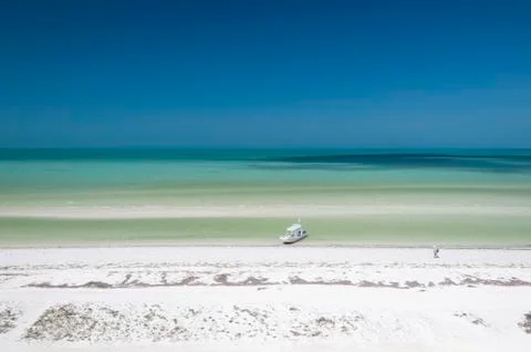 Panoramic view beach Fotos de archivo