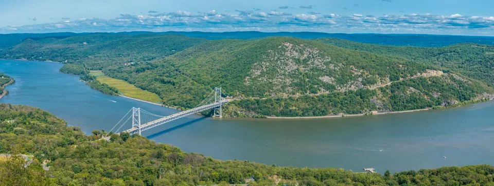 Panoramic view from Bear Mountain Stock Photos