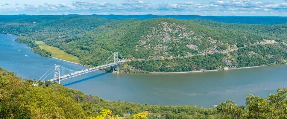 Panoramic view from Bear Mountain Stock Photos