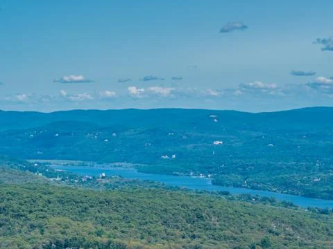 Panoramic view from Bear Mountain Stock Photos