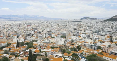 Panoramic view of beautiful Athens Stock Footage 91798408