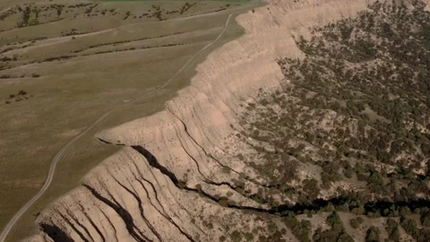 Panoramic view of beautiful unique rock formations in georgia mountains. Stock Footage 238477959