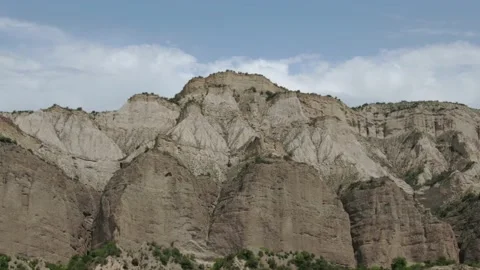 Panoramic view of beautiful unique rock formations in georgia mountains. Stockbeeldmateriaal 238479607
