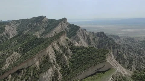 Panoramic view of beautiful unique rock formations in georgia mountains. 库存影片 238479638