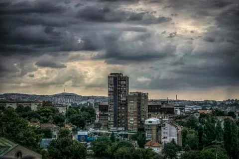Panoramic View of Belgrade Stock Photos