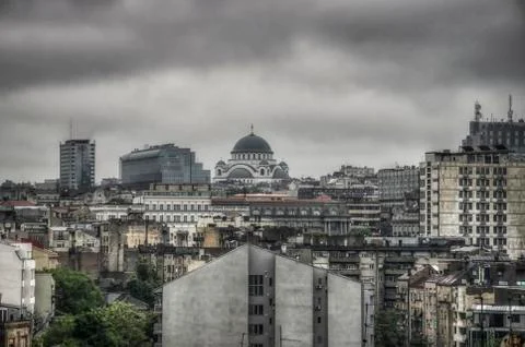 Panoramic View of Belgrade Stock Photos