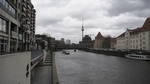 Panoramic view of Berlin Video stock 132355049