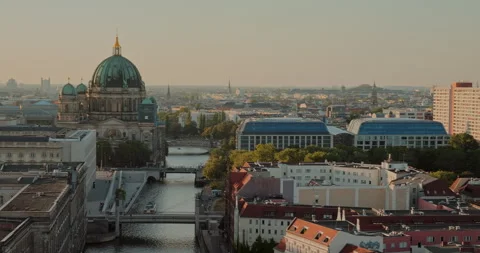 Panoramic View of Berlin s Historic Heart Stock-Footage 284160457