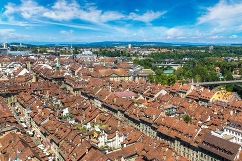 Panoramic view of Bern Stock-Fotos