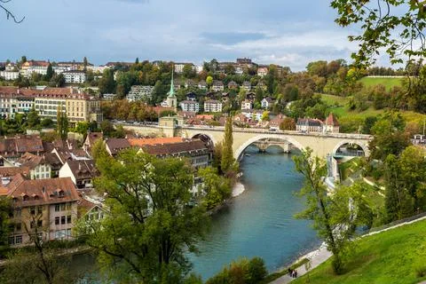Panoramic view of Bern Foto stock