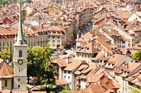 Panoramic view of Bern, Switzerland Stock Photos