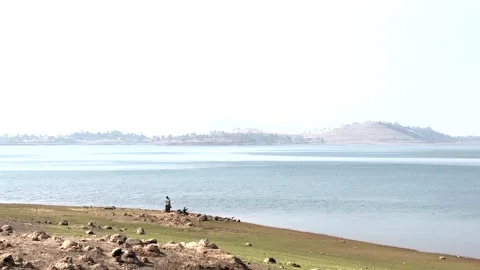 Panoramic view of Bhatgar Dam Stock-Footage 303949551