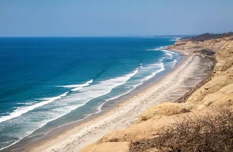 Panoramic view to Black's Beach from Scripps Coastal Reserve Photos