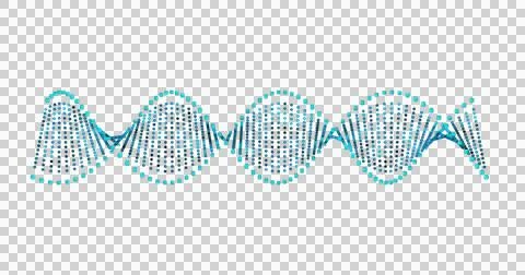 Panoramic view of blue dna pattern Stock Photos