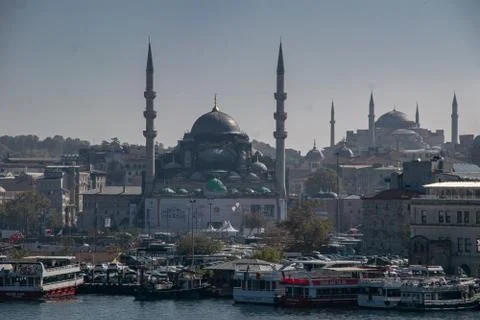 Panoramic view from blue mosque  Stock Photos