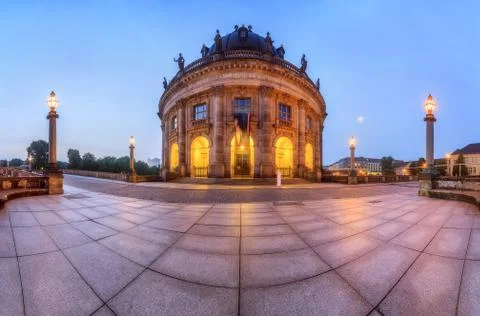 Panoramic view of Bode Museum Stock Photos