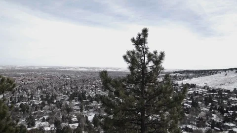 Panoramic view of boulder Colorado Vidéo 124993531