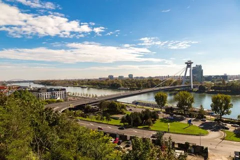Panoramic view of Bratislava Foto stock