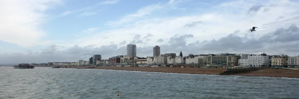 Panoramic view of Brighton Stock Photos