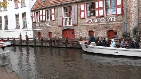 Panoramic view of Brugge  Stock-Footage 118676426