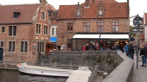 Panoramic view of Brugge  Stock-Footage 118676594