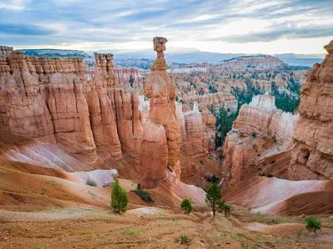 Panoramic view of bryce canyon Stock Photos