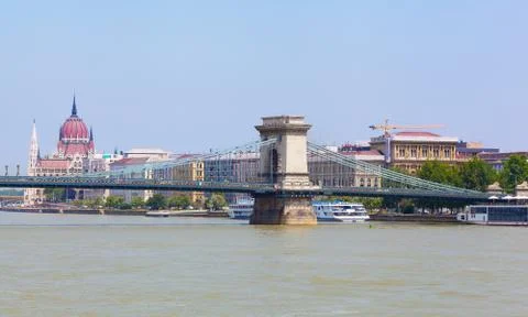 Panoramic view to Budapes Fotos Stock