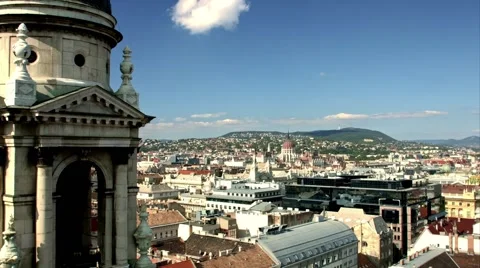 Panoramic view of Budapest Stock Footage 58691121