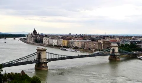 Panoramic view of Budapest, Hungary Stock-Fotos