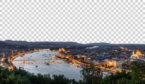 A panoramic view of Budapest, Hungary Stock Photos