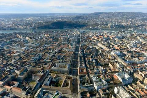 Panoramic view of Budapest Stock Photos
