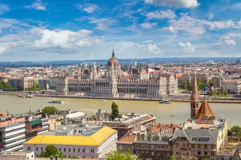 Panoramic view of  Budapest Stock Photos