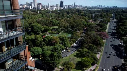 Panoramic view of Buenos Aires skyline. Modern skyscrapers, urban landscape.. Stock Photos