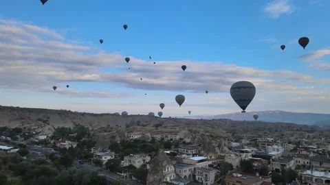 Panoramic view of Cappadocia Turkey Stock Footage 238614596