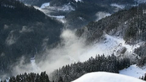 Panoramic view from castle ruine ruttenstein Stock Footage 147075697