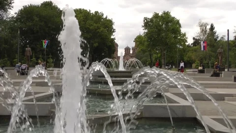 Panoramic view of the center of Belgrade. Video stock 154789039