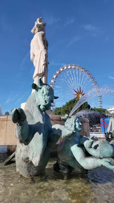 Panoramic view of The Center city of Nice, France Stock Footage 297665489