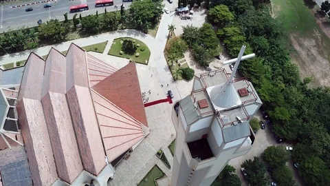 Panoramic view of Church Stock Footage 91301404