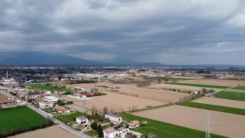 Panoramic view of Cittadella contryside 스톡 동영상 151670936