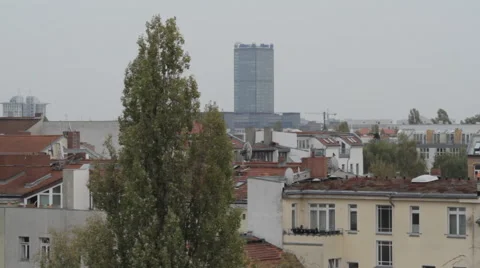 Panoramic view of the city of Berlin Stock Footage 61011860