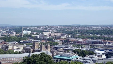Panoramic view of the City of Bristol. Stock Footage 77609780