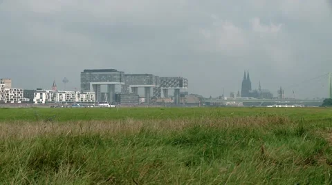Panoramic view in the city of cologne in germany Video stock 42508712