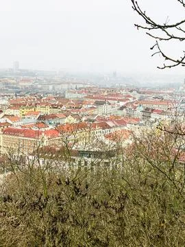 Panoramic View of a City in the Distance 写真素材