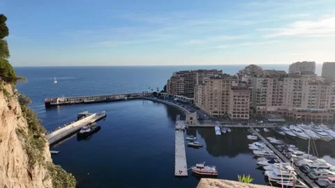 Panoramic view of city of Monte Carlo, Monaco Видео 330767202