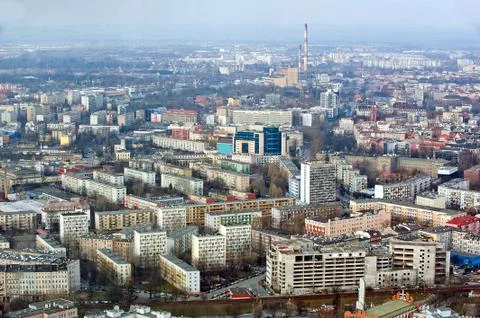 Panoramic view of the city Stock Photos