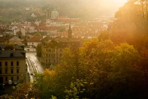 Panoramic view of the city Stock Photos