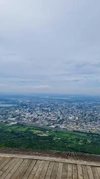 Panoramic View of the City Stock Photos